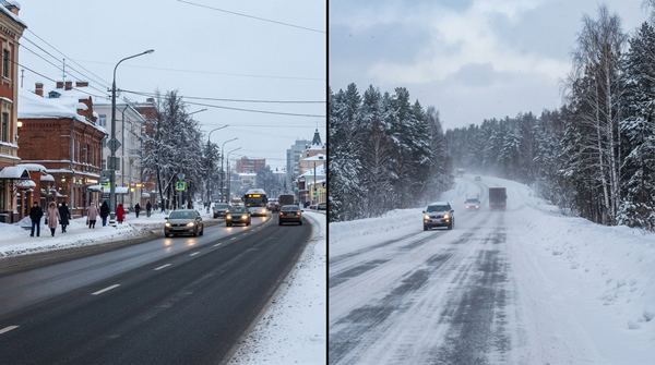 выбор зимних шин для города и загородной дороги
