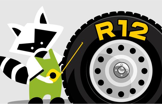 Шиномонтаж для колес на R12